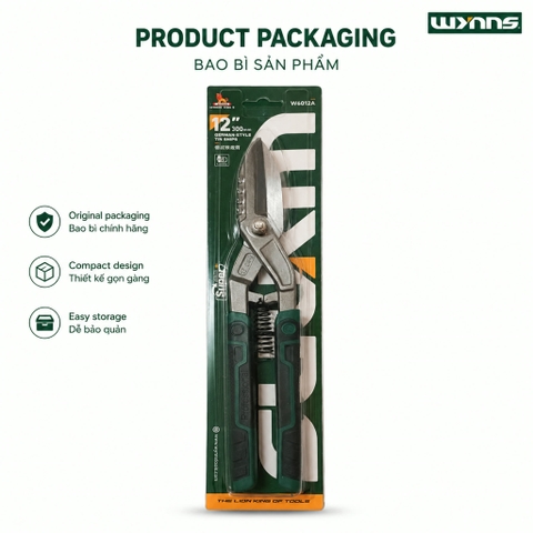 (W6014A) Kéo cắt tôn Wynn's 14 inches