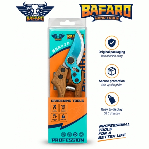 Kéo cắt cành cán gỗ Bafaro