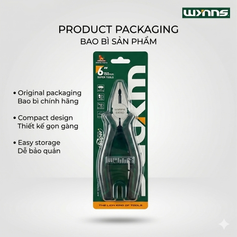 (E406D) Kìm cắt dây kiểu Mỹ 6 inch ( Tay cầm đặc biệt )
