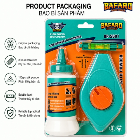 Bật mực Bafaro (kèm nivo)