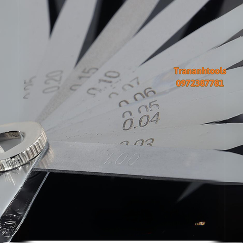 Bộ thước lá đo khe hở, thước lá inox 17 lá 0.02-1.00mm Wynn's Tools chiều dài 10cm và 15cm