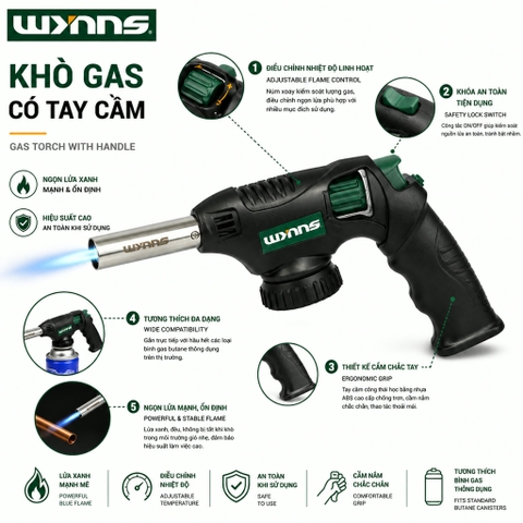 Khò ga có tay cầm Wynn's