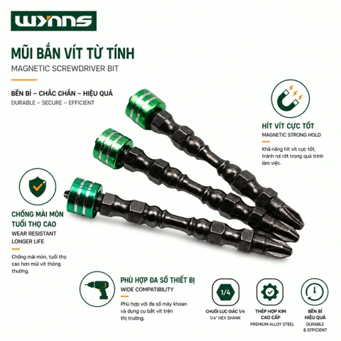 Mũi bắt vít niken W0689 Wynn's