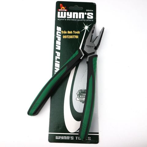 Kìm điện 8 inch Wynn's thiết kế mới chất lượng cao giảm lực bấm 30%, kềm điện đa năng tiện dụng bền bỉ
