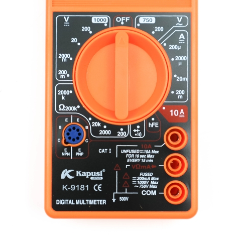 Đồng hồ vạn năng đo điện Kapusi Japan K-9181 chính hãng, đồng hồ điện tử vạn năng chất lượng Nhật Bản