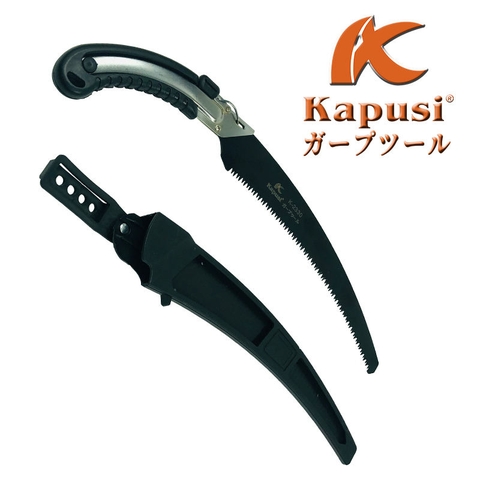 Cưa Kiếm Kapusi K-8802 – Lưỡi Cong Mạ Đen Sắc Bén, Cán Cầm Chắc Tay, Dụng Cụ Cắt Gỗ Cành Cây Đa Năng Cho Sân Vườn Và Công Trình
