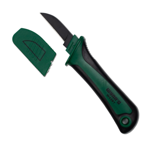 Dao Tuốt Cáp Lưỡi Thẳng Wynn's W4391 - Dao Rọc Cáp Chuyên Dụng, Thiết Kế Công Thái Học, Đầu Bọc Bảo Vệ An Toàn