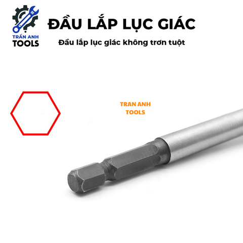 Mũi khoan gỗ xoắn dài chuôi lục giác