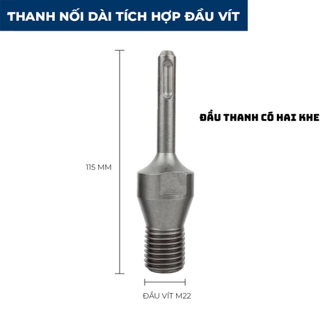 Đầu chuyển từ khoan bê tông sang ren