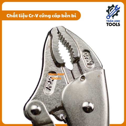 Kìm Chết Wynn's Mỏ Bằng / Mỏ Cong, Kìm Khóa Lưỡi Tròn CRV Cao Cấp