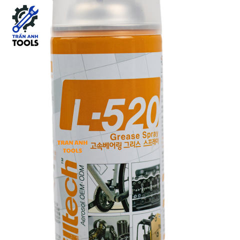 Bình Xịt Mỡ Chịu Nhiệt Filltech L-520 Mỡ Bôi Trơn Filltech Hàn Quốc Chịu Nhiệt Độ và Áp Lực Lớn