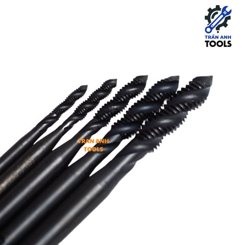 Mũi tạo ren taro cỡ từ M2-M12 chất liệu HSS 6542 phủ Nitrit đen cao cấp