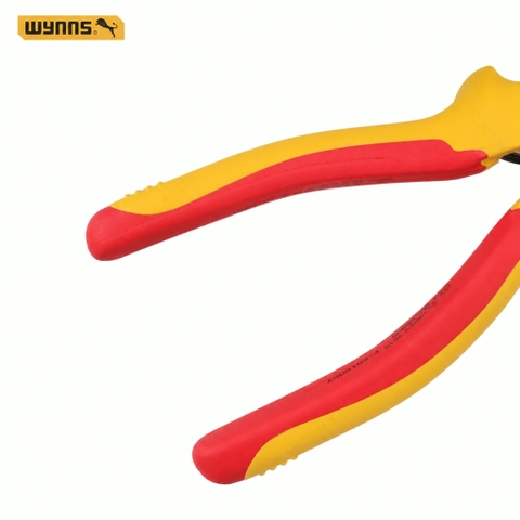 Kìm điện 6 8 inch cách điện 1000V tiêu chuẩn VDE của Đức Wynn's chính hãng, kềm điện chịu điện cao áp chuyên dụng
