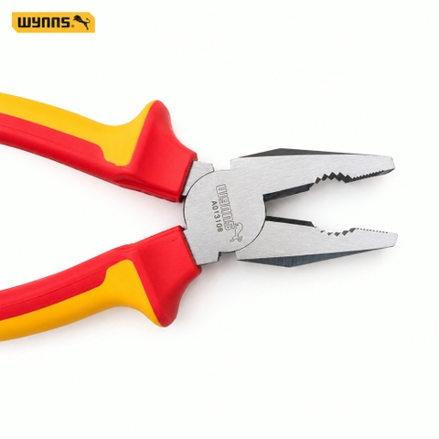 Kìm điện 6 8 inch cách điện 1000V tiêu chuẩn VDE của Đức Wynn's chính hãng, kềm điện chịu điện cao áp chuyên dụng