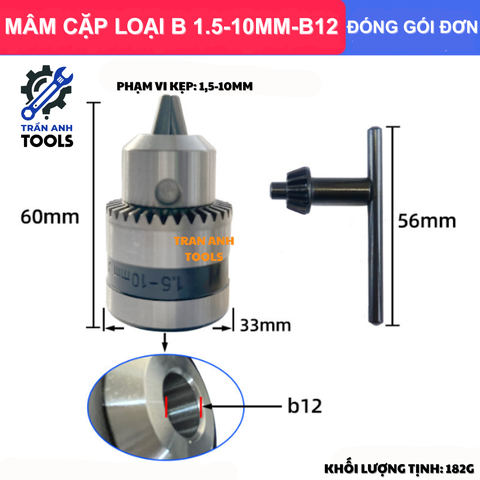 ĐẦU KẸP MÁY KHOAN MẢNH RĂNG – PHỤ KIỆN MÁY KHOAN CẦM TAY, KHOAN BÀN CHUẨN CƠ KHÍ SANOU