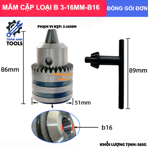 ĐẦU KẸP MÁY KHOAN MẢNH RĂNG – PHỤ KIỆN MÁY KHOAN CẦM TAY, KHOAN BÀN CHUẨN CƠ KHÍ SANOU