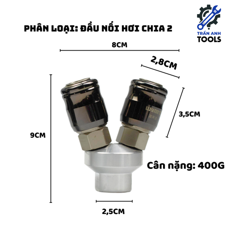 Khớp nối nhanh chia 2 chia 3 khí nén thủy lực Wynn's Tools chính hãng cao cấp