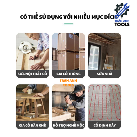 Súng Bắn Ghim Cầm Tay Wynn's – Dải Ghim 4–14mm, Thân Thép Cứng, Cầm Tay Màu Xanh, Thân Kim Loại Chắc Chắn, Siết Ghim Gọn Gàng