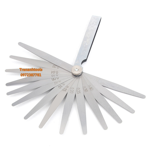 Bộ thước lá đo khe hở, thước lá inox 17 lá 0.02-1.00mm Wynn's Tools chiều dài 10cm và 15cm