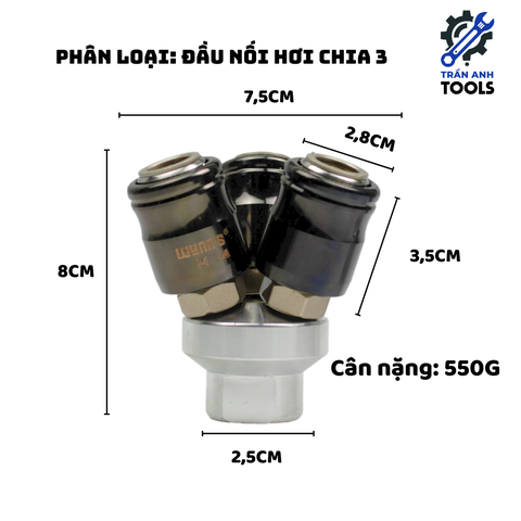 Khớp nối nhanh chia 2 chia 3 khí nén thủy lực Wynn's Tools chính hãng cao cấp
