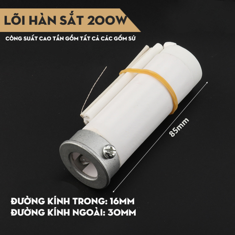 Lõi nhiệt, ruột mỏ hàn, bộ gia nhiệt thay thế mỏ hàn công suất lớn 30W-300W kiểu gia nhiệt ngoài
