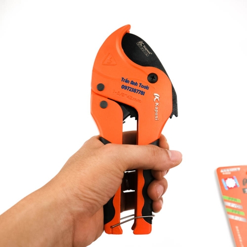 Dao cắt ống nhựa PVC PE 42mm Kapusi Japan cao cấp siêu sắc, kéo cắt ống nhựa chuyên dụng nhật bản