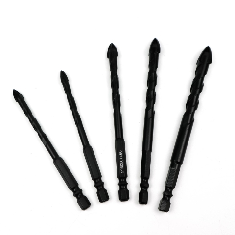 Hộp 5 mũi khoan đa năng chuôi lục giác Kapusi Japan chính hãng, bộ mũi khoan gạch men, khoan tường, ngói, bê tông, kính