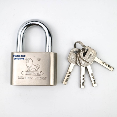 Ổ khóa treo tròn cao cấp Wynn's kích cỡ 40mm 50mm 60mm gia công tinh xảo, khóa treo chống trộm bảo vệ nhà cửa