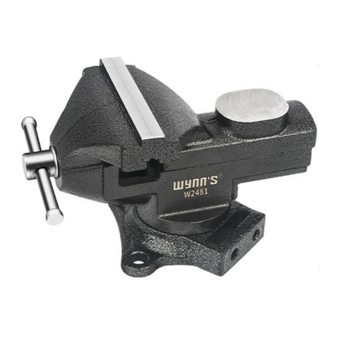 Ê tô kẹp nguội cố định 80mm bàn mâm xoay 360 độ Wynn's chất liệu gang đúc nguyên khối cao cấp, eto kẹp nguội đa năng