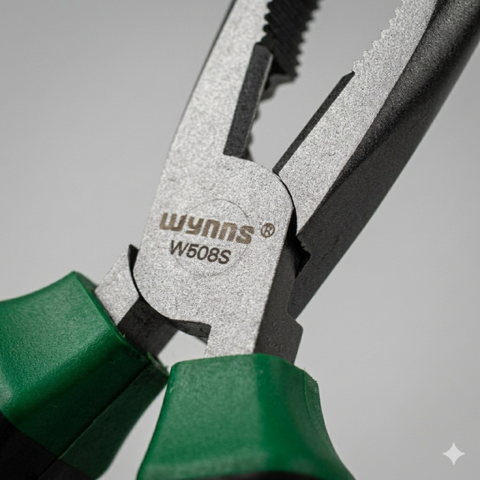 Kìm Điện 200mm Chính Hãng Wynns Super Pliers Thép Cứng Cán Bọc Cao Su Chống Trơn Kìm Cắt Dây Kẹp Đa Năng Cơ Khí