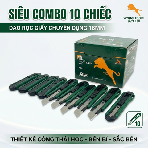 Dao rọc giấy rẻ (Lưỡi trắng) mới 107*20*18mm