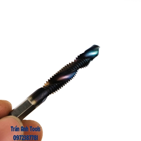 Bộ mũi khoan taro 6 chi tiết 3 4 5 6 8 10 chất liệu HSS cao cấp, bộ mũi tạo ren 6 chi tiết Kapusi K-3242 Japan cao cấp