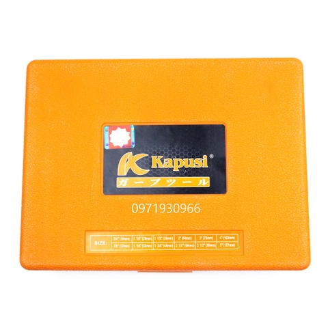Bộ mũi khoét thạch cao và gỗ mềm 16 chi tiết cao cấp Kapusi Japan