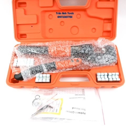 Kìm ép cos thủy lực Kapusi Japan kích cỡ khuôn từ 4-70mm, kìm bấm cos ép cốt thủy lực cao cấp bảo hành 12 tháng