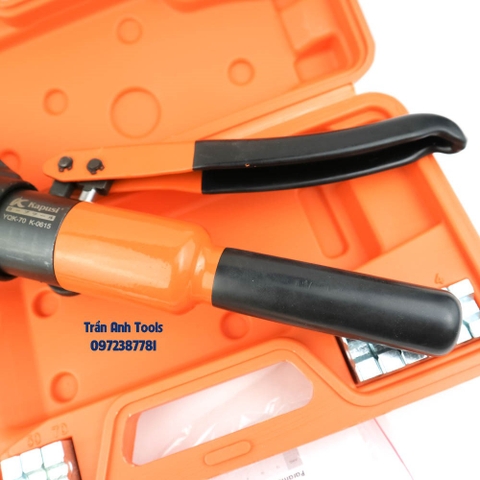 Kìm ép cos thủy lực Kapusi Japan kích cỡ khuôn từ 4-70mm, kìm bấm cos ép cốt thủy lực cao cấp bảo hành 12 tháng