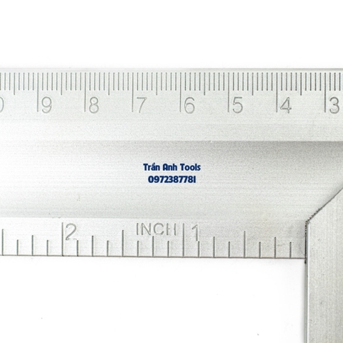 Thước ke góc vuông chiều dài 30cm chất liệu nhôm cao cấp Kapusi Japan, thước ke góc vuông đa năng kết hợp livo
