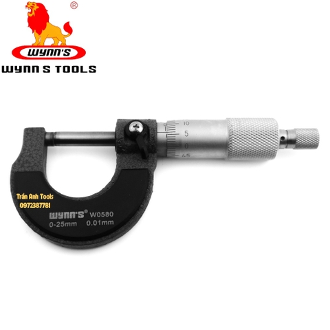 Panme đo ngoài Wynn's dải đo 0-25mm và 25-50mm độ chính xác cao, Thước kẹp cơ khí chuyên dụng đo đường kính, đo dây đồng