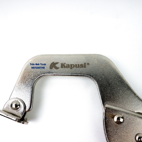 Kìm kẹp chết chữ C cao cấp Kapusi Japan kích cỡ 11 inch chất liệu thép CRV cao cấp bền bỉ, kìm kẹp chữ C chất lượng cao