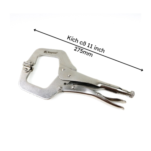 Kìm kẹp chết chữ C cao cấp Kapusi Japan kích cỡ 11 inch chất liệu thép CRV cao cấp bền bỉ, kìm kẹp chữ C chất lượng cao