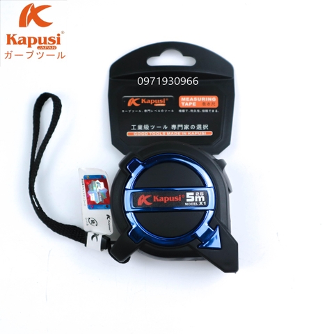 Thước mét Kapusi Japan đủ cỡ 3m 5m 7.5m chất liệu abs chống va đập siêu bền, thước rút chính hãng