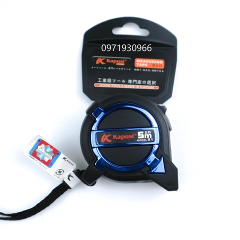 Thước mét Kapusi Japan đủ cỡ 3m 5m 7.5m chất liệu abs chống va đập siêu bền, thước rút chính hãng