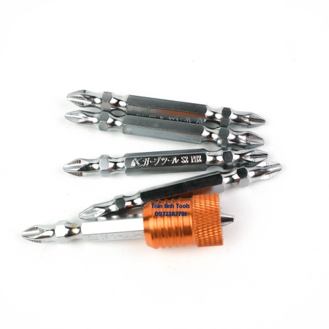 Bộ mũi bắn vít có đầu từ cỡ lớn siêu cứng Kapusi Japan, mũi bắt vít đầu từ chất liệu S2 cao cấp