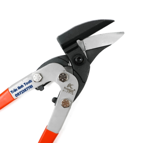 Kéo cắt tôn mỏ nghiêng cộng lực Kapusi K-0077 chính hãng, Kìm cắt tôn chất liệu thép không gỉ siêu bền