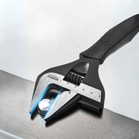 Mỏ lết công nghiệp hàm rộng độ mở lớn Wynn's Tools kích cỡ 6 8 10 12 inch, mỏ lết chất liệu thép cacbon cao cấp