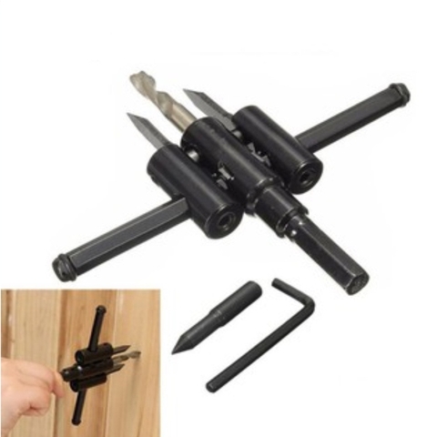 Mũi Khoan Khoét Lỗ Thùng Loa, Lỗ Đèn Thạch Cao Âm Trần 120mm 200mm 300mm (Bộ Mũi Khoét Lỗ Gỗ Thạch Cao Trần)