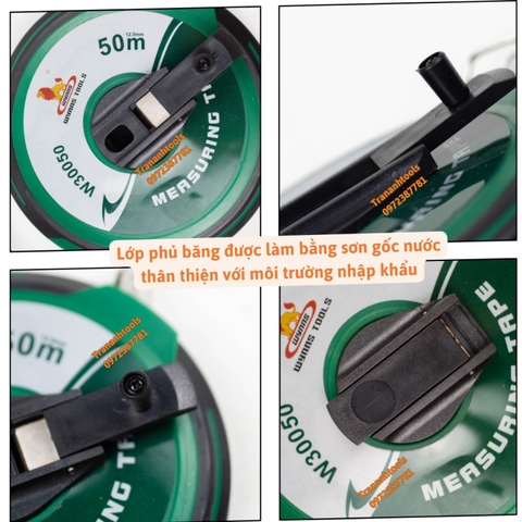 Thước cuộn dây thép chiều dài 20M 50M Wynn's Tools