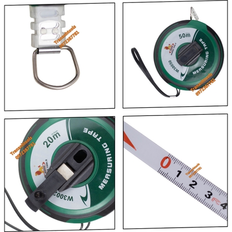 Thước cuộn dây thép chiều dài 20M 50M Wynn's Tools