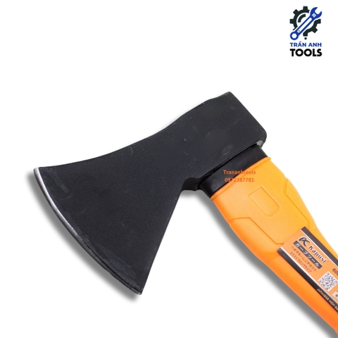 Búa rìu Kapusi 600g K-9509 tay cầm bọc nhựa chống trơn trượt, rìu chặt cây, củi chuyên dụng