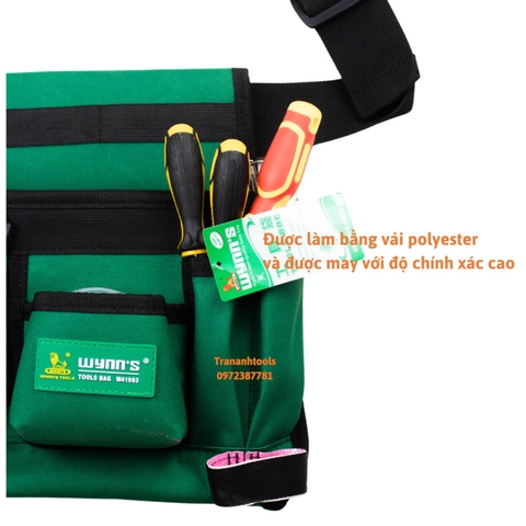 Túi Đồ Nghề W41903 Wynn’s – Túi Dụng Cụ Cầm Tay Chuyên Nghiệp, Nhiều Ngăn, Chịu Lực Tốt, Phù Hợp Thợ Cơ Khí Đa Năng Cho Thợ Điện, Thợ Máy, DIY Gia Đình