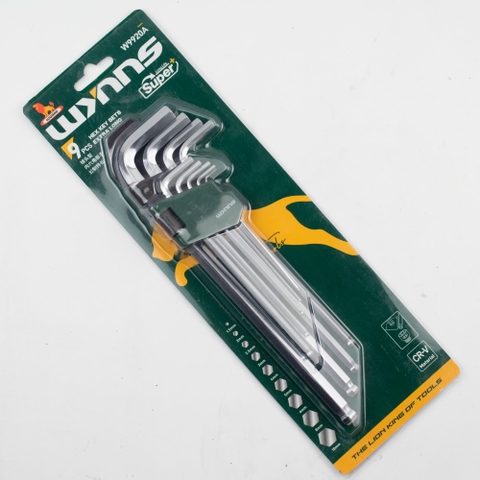 Bộ Lục Giác 9 Chi Tiết W9920A Wynns Thép CR-V Siêu Dài Chìa Khóa Allen Đầu Bi Vặn Ốc Lục Giác Chính Hãng Đa Năng